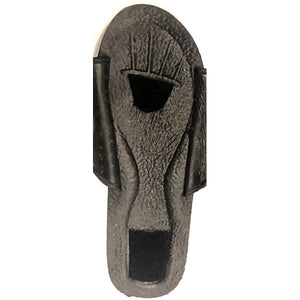 Livin' Loofah Adjustable Strap Slide Sandals with Loofah Inserts - Black (Select Unisex Size) Massages While Gently Exfoliating - DollarFanatic.com