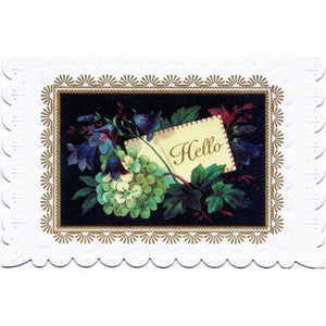 Long Distance Hello Embossed Greeting Card with Envelope (5" x 7") - DollarFanatic.com