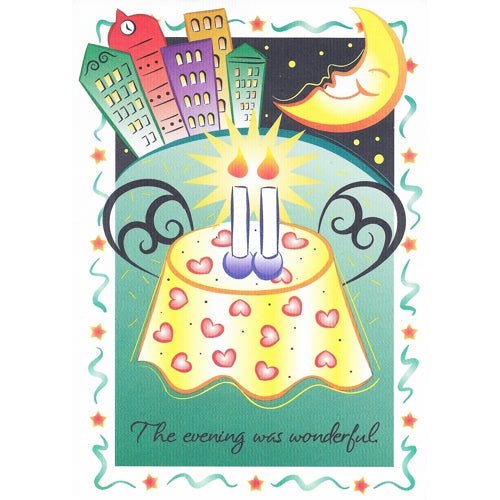Love Greeting Card with Envelope (The evening was wonderful.) - DollarFanatic.com
