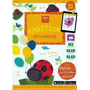 Math Addition Workbook - Grade 1 (32 Pages) For ages 5 - 7 - DollarFanatic.com
