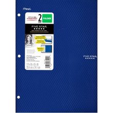 Mead Five Star 2-Pocket Plastic Portfolio Folder (Select Color) - DollarFanatic.com