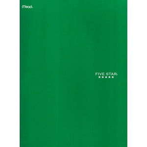 Mead Five Star 2-Pocket Prong Portfolio Folder (Select Color) Durable Cardstock - DollarFanatic.com