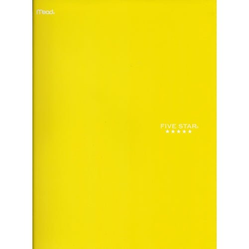 Mead Five Star 2-Pocket Prong Portfolio Folder (Select Color) Durable Cardstock - DollarFanatic.com