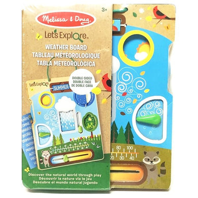 Melissa & Doug Let's Explore Weather Board (For ages 3+) Learn about the Weather, Seasons, etc. - DollarFanatic.com