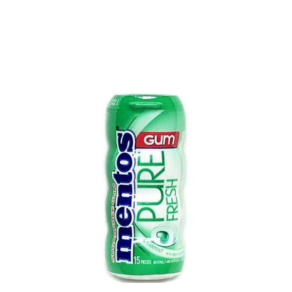 Mentos Pure Fresh with Green Tea Extract Sugar Free Gum - Spearmint (15-PieceContainer) - DollarFanatic.com