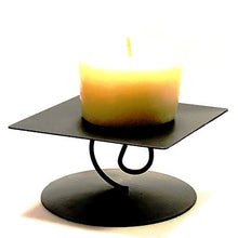 Metal Swirl Spike Candle Holder (3.5" x 3.5" x 1.75") - DollarFanatic.com