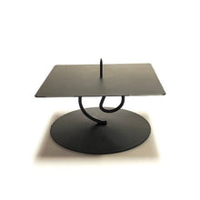 Metal Swirl Spike Candle Holder (3.5" x 3.5" x 1.75") - DollarFanatic.com