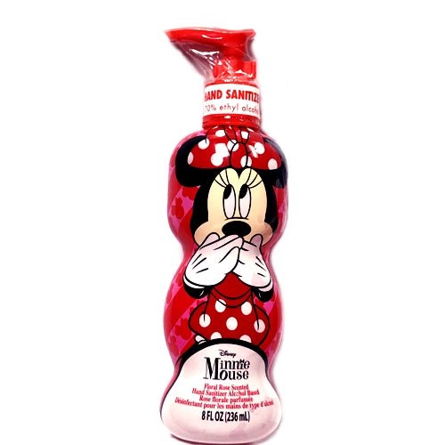Minnie Mouse Scented Hand Sanitizer Pump - Floral Rose (8 fl. oz.) 70% Alcohol Denat. - DollarFanatic.com