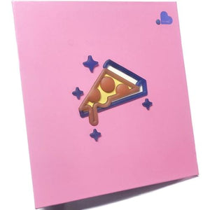 More than Magic Light-Up 1.5" Hardcover 3-Ring Notebook Binder - Pizza (Pink) - DollarFanatic.com