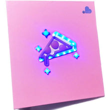 More than Magic Light-Up 1.5" Hardcover 3-Ring Notebook Binder - Pizza (Pink) - DollarFanatic.com