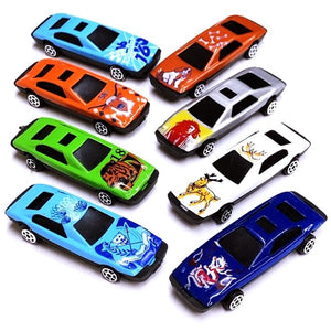 Motor World Assorted Die-Cast Cars - Animal Prints (8 Pack) - DollarFanatic.com