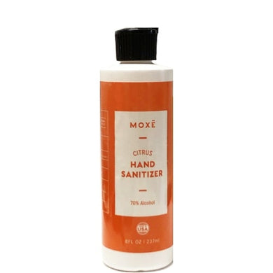 Moxe Antiseptic 70% Alcohol Hand Sanitizer with Aloe - Citrus Scented (8 fl. oz.) Made in USA - DollarFanatic.com