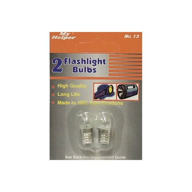 My Helper Flashlight Replacement Light Bulbs - No. 13 (2 Pack) - DollarFanatic.com