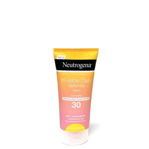 Neutrogena Invisible Daily Defense Moisturizer Sunscreen Lotion - SPF 30 (3.0 fl. oz.) Water Resistant - DollarFanatic.com
