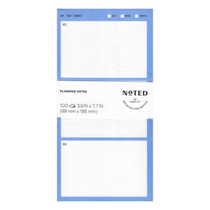 Noted by Post-it My Top Three Planning Notes Note Pad - Blue (100 Sheets) Set Daily, Weekly, Monthly Goals - DollarFanatic.com