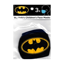 Novelty Black & Blue Kids Fabric Face Masks with Ear Loops & Filter Pocket (3 Pack) - DollarFanatic.com