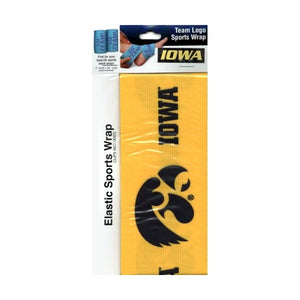 Novelty Iowa Hawkeyes Yellow Elastic Bandage Sports Wrap with Clips (3" x 54") - DollarFanatic.com