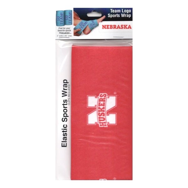 Novelty Nebraska Cornhuskers Elastic Bandage Sports Wrap with Clips (3