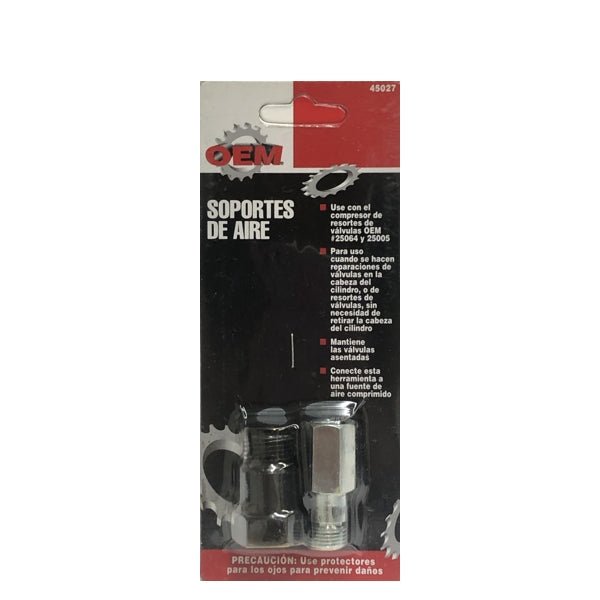 OEM Tools Air Hold Fittings for Valve Spring Compressor (45027) Use with OEM 25064, 25005 - $5 Outlet