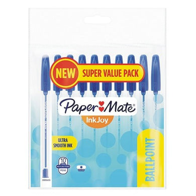 Paper Mate InkJoy Blue 50ST Ballpoint Pens (10 Pack) - DollarFanatic.com