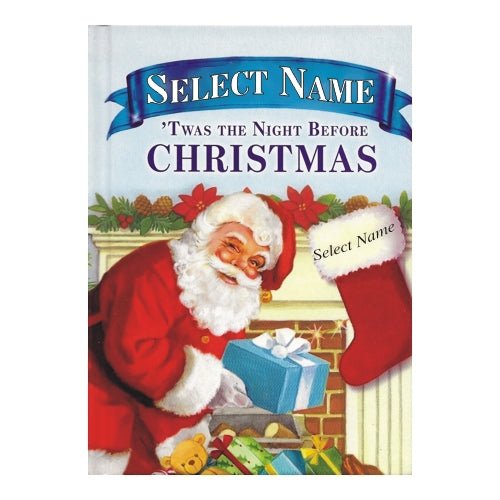 Personalized Name 'Twas The Night Before Christmas Book (Hardcover) Select Name - DollarFanatic.com