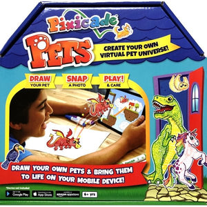 Pixicade Pets Art Kit & Storage Case (14-Piece Kit) Includes Markers and Stickers - DollarFanatic.com