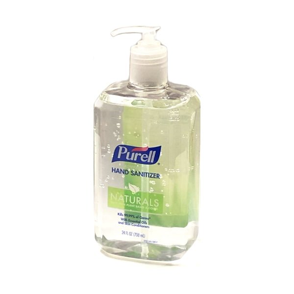 Purell Advanced Hand Sanitizer - Naturals Plant Based Alcohol (24 fl. oz.) Kills 99.99% of Germs - DollarFanatic.com