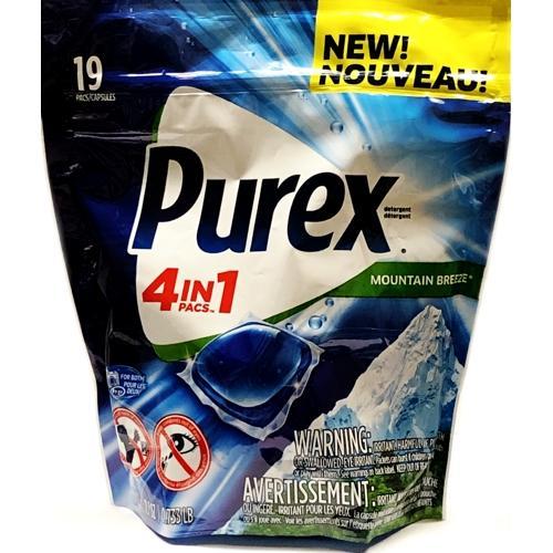 Purex 4-in-1 Laundry Detergent Pacs - Mountain Breeze (19 Pack) - DollarFanatic.com