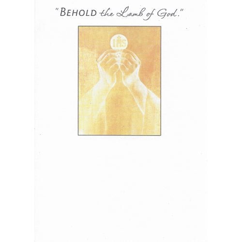 Religious Greeting Card with Envelope (Behold the Lamb of God) - DollarFanatic.com