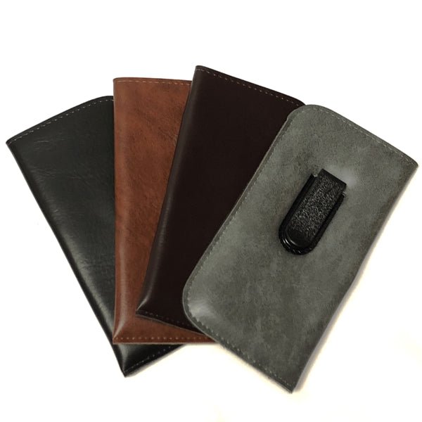 Select-A-Vision Soft Slip-in Eyeglass Case w/Clip - Faux Leather (1 Count) Select Color - DollarFanatic.com