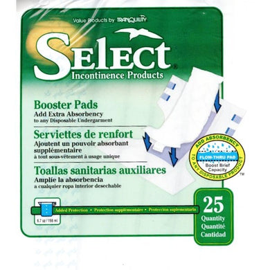 Select Incontinence Booster Pads (25 Pack) - DollarFanatic.com