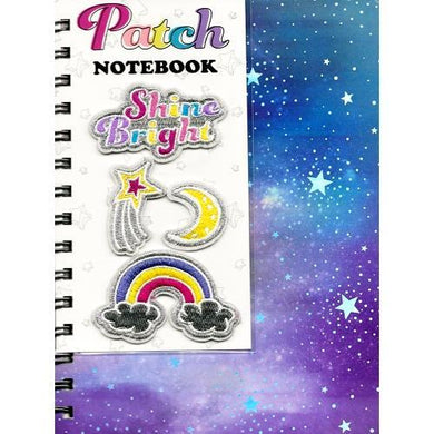 Shine Bright Personal Journal Notebook (100 Sheets) Includes Matching Patches - DollarFanatic.com