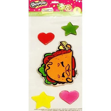 Shopkins Taco Terrie 5-piece Gel Clings Set - DollarFanatic.com