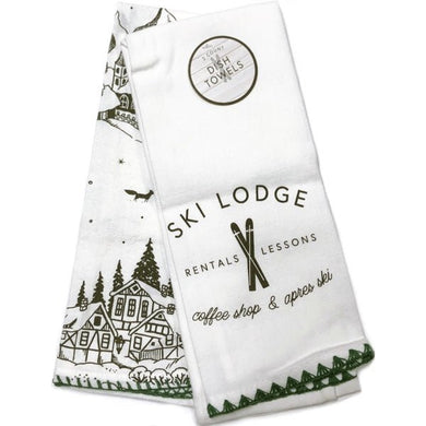 Ski Lodge... Cotton Kitchen Dish Towels - 15