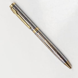 Slim Silver or Gold Accent Twist Action Ball Point Premium Pen (1 Count) Styles Vary - DollarFanatic.com