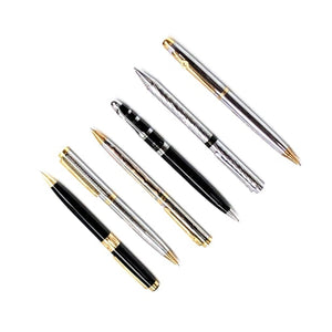Slim Silver or Gold Accent Twist Action Ball Point Premium Pen (1 Count) Styles Vary - DollarFanatic.com