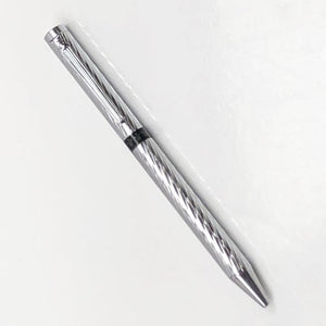 Slim Silver or Gold Accent Twist Action Ball Point Premium Pen (1 Count) Styles Vary - DollarFanatic.com