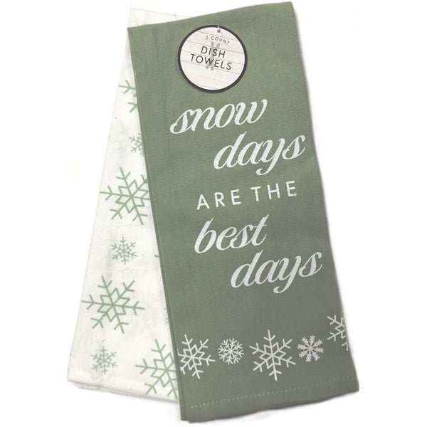 Snow Days...Best Days Cotton Kitchen Dish Towels - 15