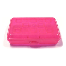 Sterilite Translucent Storage Case - Neon Pink Tint (8" x 5" x 2") Perfect for School Supplies, Electronic Accessories, Makeup, and more! - DollarFanatic.com