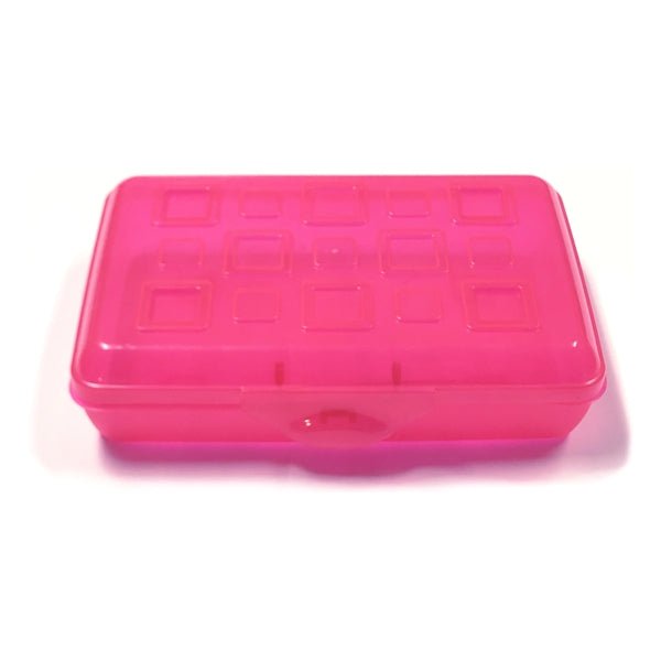 Sterilite Translucent Storage Case - Neon Pink Tint (8