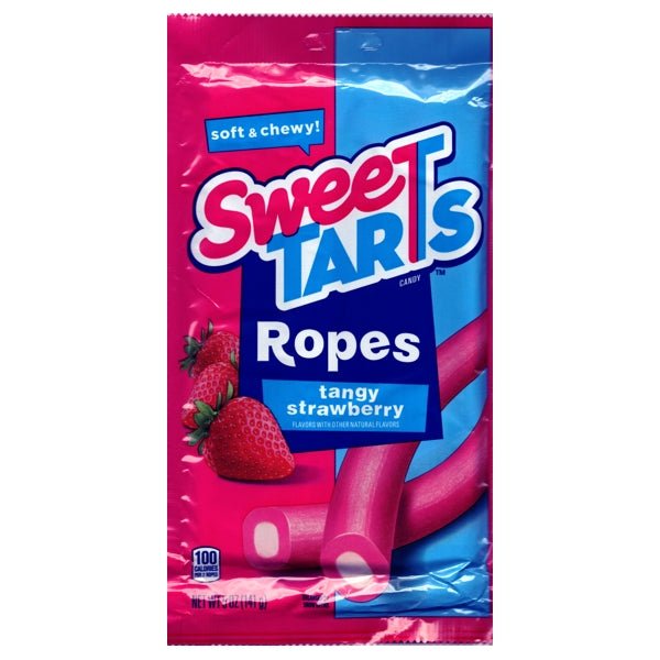SweeTarts Candy Soft and Chewy Ropes - Tangy Strawberry (Net Wt. 5 oz.) - DollarFanatic.com