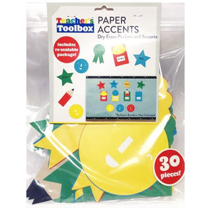 Teacher's Toolbox Dry Erase Pockets and Paper Accents Set (30 Pieces) - DollarFanatic.com