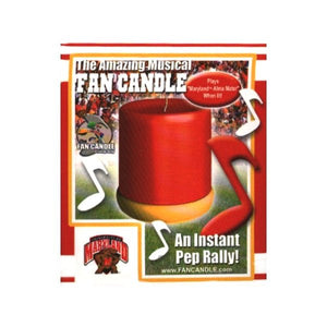 The Amazing Musical Fan Candle - Maryland Alma Mater (4" x 4") Burns over 100 hours, Plays Music When Lit - DollarFanatic.com