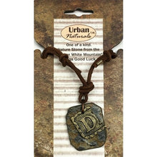 Urban Naturals Metal & Nature Stone Monogram Letter Necklace (Select Letter) - DollarFanatic.com