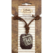 Urban Naturals Metal & Nature Stone Monogram Letter Necklace (Select Letter) - DollarFanatic.com
