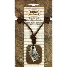 Urban Naturals Metal & Nature Stone Monogram Letter Necklace (Select Letter) - DollarFanatic.com
