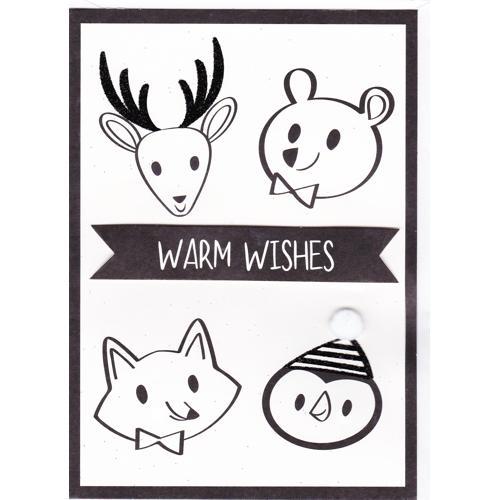 Warm Wishes Christmas Greeting Card with Envelope (5