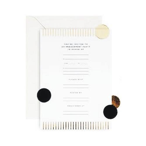 West Emory Engagement Party Invite Set - West Emory (12 Invitations w/Envelopes & Bag of Confetti) Select Style - DollarFanatic.com