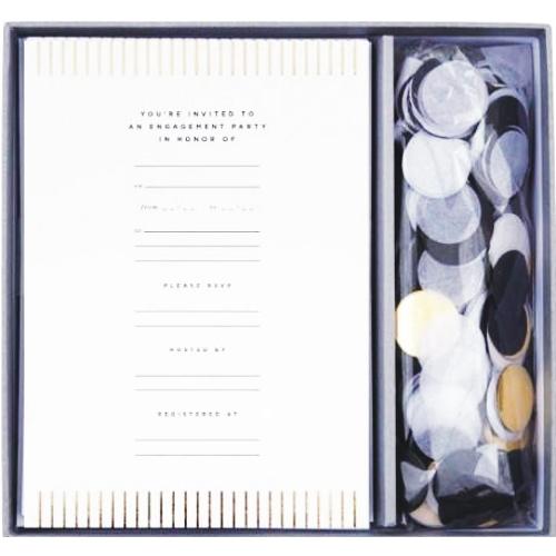 West Emory Engagement Party Invite Set - West Emory (12 Invitations w/Envelopes & Bag of Confetti) Select Style - DollarFanatic.com