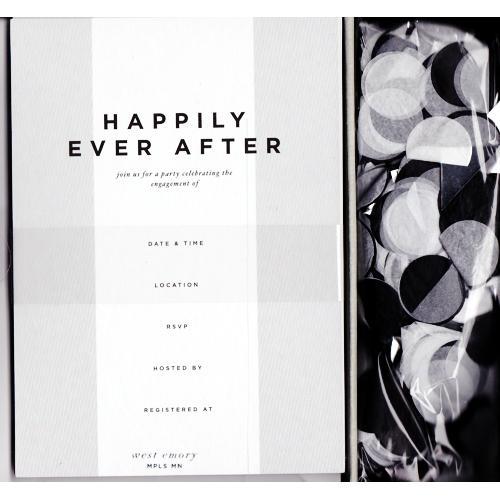 West Emory Engagement Party Invite Set - West Emory (12 Invitations w/Envelopes & Bag of Confetti) Select Style - DollarFanatic.com